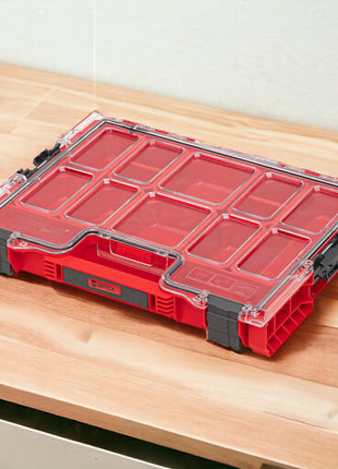 Qbrick System PRO Organizer 200 RED ULTRA HD stapelbar 452 x 296 x 79 mm 6 l IP54 mit 8 Inlays