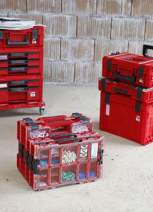 Qbrick System PRO Organizer 300 RED ULTRA HD empilable 452 x 358 x 110 mm 9 l IP54 avec 8 inlays