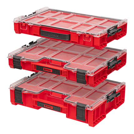 Qbrick System PRO Organiser 300 RED ULTRA HD impilabile 452 x 358 x 110 mm 9 l IP54 con 8 inserti