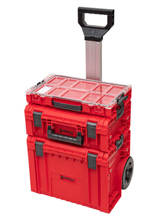 Qbrick System PRO 2.0 Set 4 RED ULTRA HD Tool Trolley Set + PRO Cart 2.0 + PRO Technician Case 2.0 + PRO Organiser 100 450 x 390 x 690 mm 45 l IP54