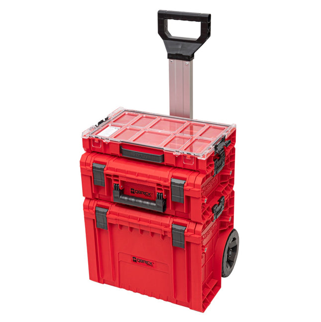 Qbrick System PRO 2.0 Set 4 RED ULTRA HD Carrello portautensili + PRO Cart 2.0 + PRO Technician Case 2.0 + PRO Organiser 100 450 x 390 x 690 mm 45 l IP54