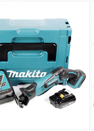 Makita DJR 183 RA1J Akku Reciprosäge Säbelsäge 18 V + 1x Akku 2,0 Ah + Ladegerät + Makpac - Toolbrothers