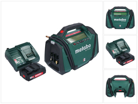 Kompresor akumulatorowy Metabo AK 18 Multi 18 V 11 bar + 1x akumulator 2,0 Ah + ładowarka