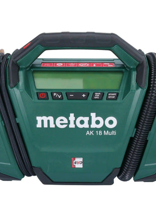 Metabo AK 18 Multi compresseur sans fil 18 V 11 bar + 1x batterie 2,0 Ah + chargeur