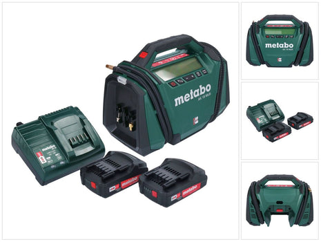 Compressore a batteria Metabo AK 18 Multi 18 V 11 bar + 2x batteria 2,0 Ah + caricabatterie