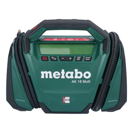 Compressore a batteria Metabo AK 18 Multi 18 V 11 bar + 2x batteria 2,0 Ah + caricabatterie