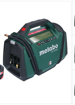 Metabo AK 18 Multi Akku Kompressor 18 V 11 bar + 1x Akku 4,0 Ah - ohne Ladegerät