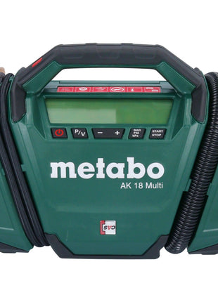 Metabo AK 18 Multi Akku Kompressor 18 V 11 bar + 2x Akku 4,0 Ah + Ladegerät