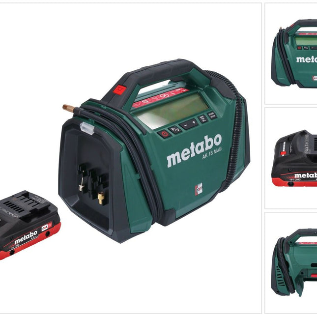 Compressore a batteria Metabo AK 18 Multi 18 V 11 bar + 1x batteria 4,0 Ah - senza caricabatterie