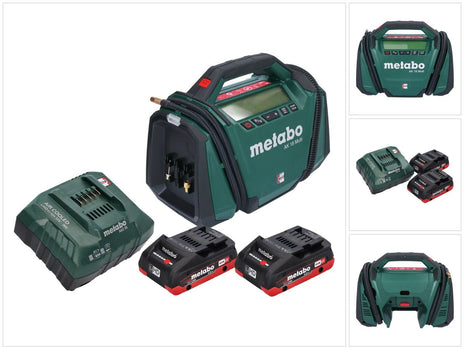 Metabo AK 18 Compresor multibatería 18 V 11 bar + 2x baterías 4,0 Ah + cargador