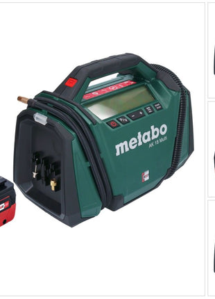 Metabo AK 18 Compresor multibatería 18 V 11 bar + 1x batería 5,5 Ah - sin cargador