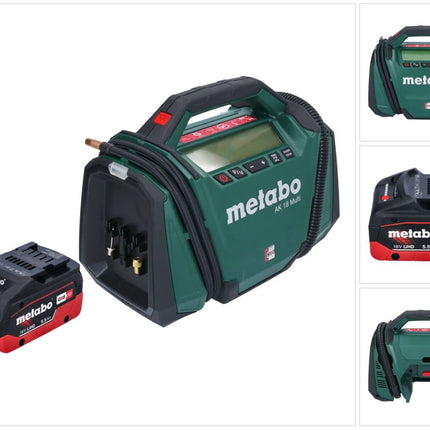 Metabo AK 18 Multi Akku Kompressor 18 V 11 bar + 1x Akku 5,5 Ah - ohne Ladegerät