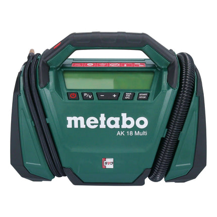 Compressore a batteria Metabo AK 18 Multi 18 V 11 bar + 2x batteria ricaricabile 5,5 Ah + caricatore