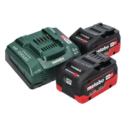 Compressore a batteria Metabo AK 18 Multi 18 V 11 bar + 2x batteria ricaricabile 5,5 Ah + caricatore