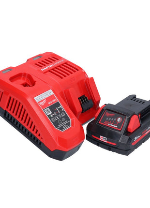 Milwaukee M18 ONEFPRT-301X nitownica akumulatorowa 18 V 20 kN bezszczotkowa + 1x akumulator 3,0 Ah + ładowarka + pudełko HD