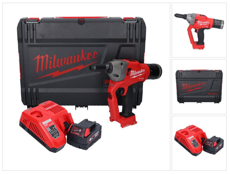 Milwaukee M18 ONEFPRT-401X Akku Blindnietgerät 18 V 20 kN Brushless + 1x Akku 4,0 Ah + Ladegerät + HD Box