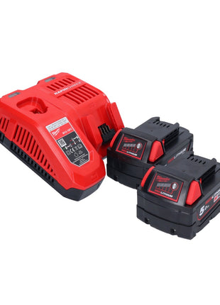 Milwaukee M18 ONEFPRT-502X Akku Blindnietgerät 18 V 20 kN Brushless + 2x Akku 5,0 Ah + Ladegerät + HD Box