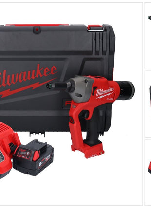 Milwaukee M18 ONEFPRT-601X Akku Blindnietgerät 18 V 20 kN Brushless + 1x Akku 6,0 Ah + Ladegerät + HD Box