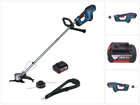 Bosch GFR 18V-23 Professional Akku Freischneider 18 V 230 mm Brushless + 1x Akku 5,0 Ah - ohne Ladegerät