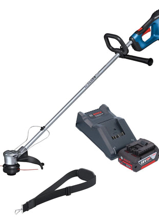 Bosch GRT 18V-33 Professional Akku Rasentrimmer 18 V 330 mm Brushless + 1x Akku 4,0 Ah + Ladegerät