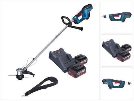 Bosch GRT 18V-33 Professional cordless grass trimmer 18 V 330 mm brushless + 2x rechargeable battery 4.0 Ah + charger