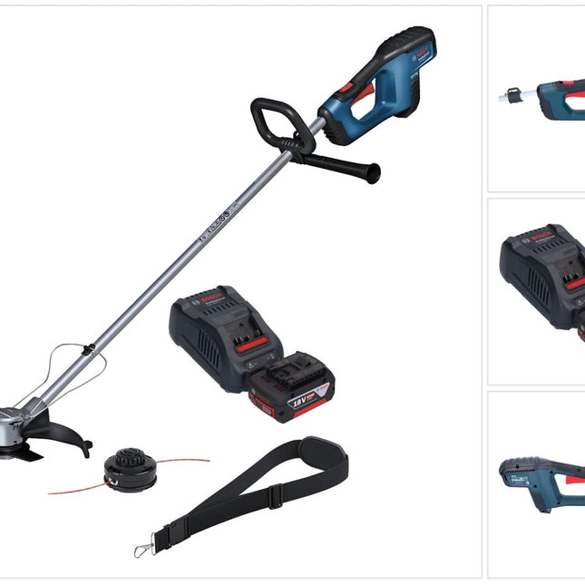 Bosch GFR 18V-23 Decespugliatore professionale a batteria 18 V 230 mm brushless + 1x batteria 5,0 Ah + caricabatterie