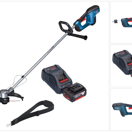 Bosch GRT 18V-33 Tagliaerba professionale a batteria 18 V 330 mm brushless + 1x batteria ricaricabile 5,0 Ah + caricabatterie