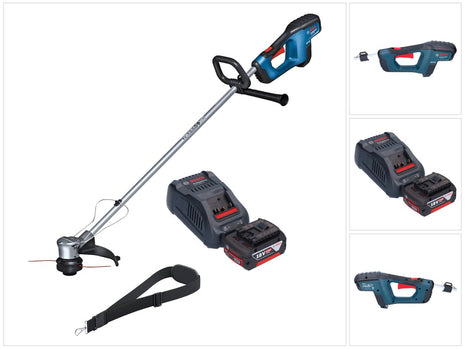 Bosch GRT 18V-33 Tagliaerba professionale a batteria 18 V 330 mm brushless + 1x batteria ricaricabile 5,0 Ah + caricabatterie