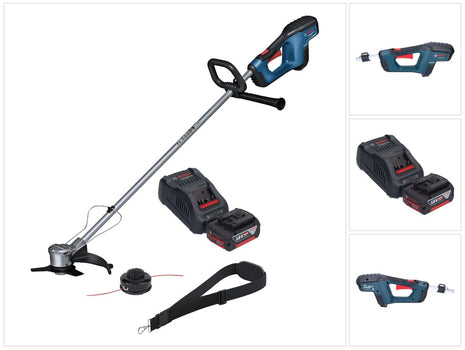 Bosch GFR 18V-23 Desbrozadora de batería profesional 18 V 230 mm sin escobillas + 1x batería 6,0 Ah + cargador