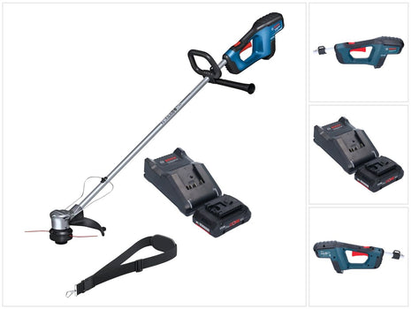 Bosch GRT 18V-33 Professional Akku Rasentrimmer 18 V 330 mm Brushless + 1x ProCORE Akku 4,0 Ah + Ladegerät