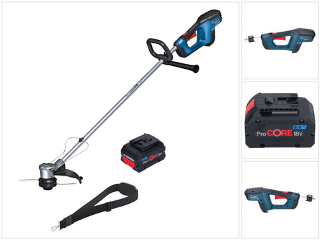 Bosch GRT 18V-33 Professional Akku Rasentrimmer 18 V 330 mm Brushless + 1x ProCORE Akku 8,0 Ah - ohne Ladegerät