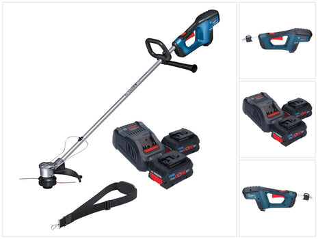 Bosch GRT 18V-33 Taille-bordures professionnel sans fil 18 V 330 mm sans balais + 2x batterie ProCORE 8,0 Ah + chargeur