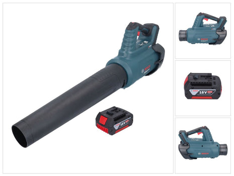 Bosch GBL 18V-750 Professional Souffleur sans fil 18 V BITURBO Brushless + 1x batterie 4,0 Ah - sans chargeur