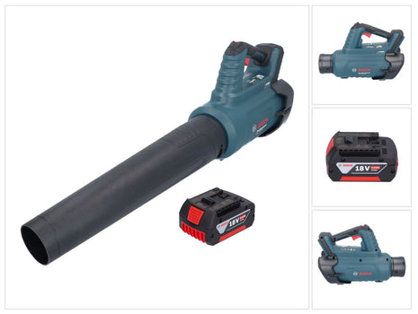 Bosch GBL 18V-750 Professional Souffleur sans fil 18 V BITURBO Brushless + 1x batterie 5,0 Ah - sans chargeur