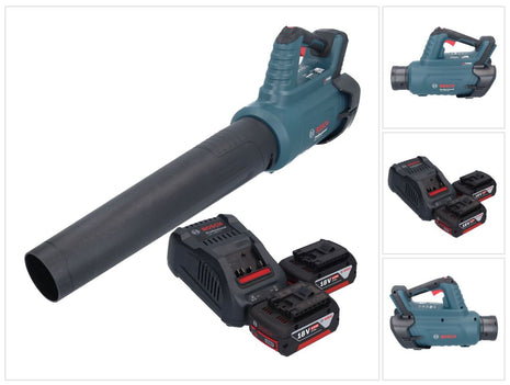 Bosch GBL 18V-750 Profesjonalna dmuchawa akumulatorowa 18 V BITURBO Brushless + 2x akumulator 5,0 Ah + ładowarka