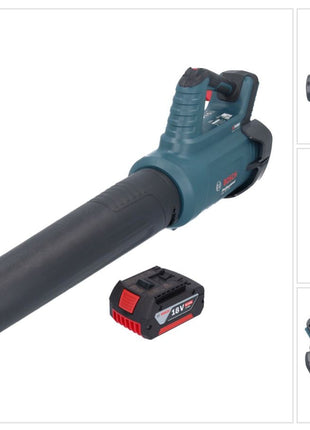 Bosch GBL 18V-750 Professional Akku Gebläse 18 V BITURBO Brushless + 1x Akku 6,0 Ah - ohne Ladegerät