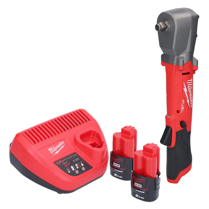 Avvitatore a impulsi a batteria Milwaukee M12 FRAIWF12-202 12 V 1/2" 270 Nm brushless + 2x batteria ricaricabile 2,0 Ah + caricabatterie