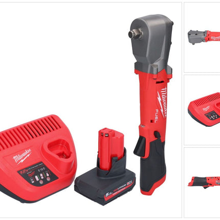 Avvitatore a impulsi a batteria Milwaukee M12 FRAIWF12-501 12 V 1/2" 270 Nm brushless + 1x batteria ricaricabile 5,0 Ah + caricabatterie