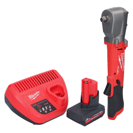 Avvitatore a impulsi a batteria Milwaukee M12 FRAIWF12-501 12 V 1/2" 270 Nm brushless + 1x batteria ricaricabile 5,0 Ah + caricabatterie