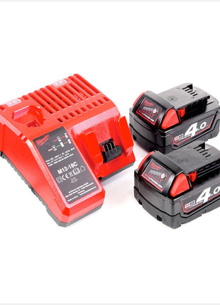 Milwaukee M18 BPP2C-402C PowerPack mit M18 BPD Akku Schlagbohrschrauber + M18 BID Akku Schlagschrauber + 2x Akkus 4,0 Ah + Ladegerät ( 4933443479 ) - Toolbrothers