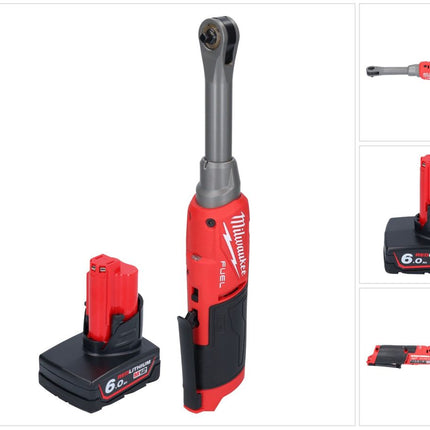Milwaukee M12 FHIR14LR-601 Akku Hochgeschwindigkeits Ratsche 12 V 47 Nm 1/4" Brushless + 1x Akku 6,0 Ah - ohne Ladegerät