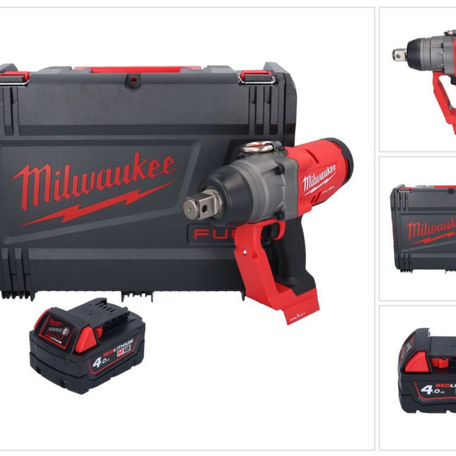 Milwaukee M18 ONEFHIWF1-401X Akku Schlagschrauber 18 V 2033 Nm 1″ Brushless + 1x Akku 4,0 Ah + HD Box - ohne Ladegerät