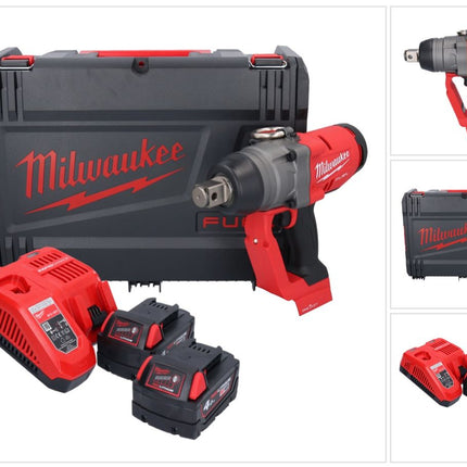 Milwaukee M18 ONEFHIWF1-402X Akku Schlagschrauber 18 V 2033 Nm 1″ Brushless + 2x Akku 4,0 Ah + Ladegerät + HD Box