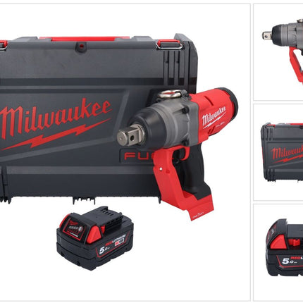 Milwaukee M18 ONEFHIWF1-501X Akku Schlagschrauber 18 V 2033 Nm 1″ Brushless + 1x Akku 5,0 Ah + HD Box - ohne Ladegerät
