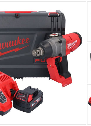 Milwaukee M18 ONEFHIWF1-501X Akku Schlagschrauber 18 V 2033 Nm 1″ Brushless + 1x Akku 5,0 Ah + Ladegerät + HD Box