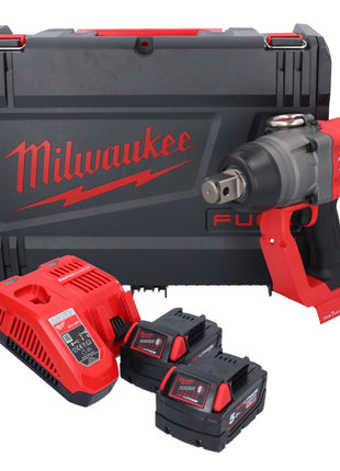 Milwaukee M18 ONEFHIWF1-502X Akumulatorowy klucz udarowy 18 V 2033 Nm 1″ bezszczotkowy + 2x akumulator 5,0 Ah + ładowarka + pudełko HD