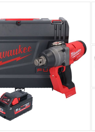 Milwaukee M18 ONEFHIWF1-551X Akku Schlagschrauber 18 V 2033 Nm 1″ Brushless + 1x Akku 5,5 Ah + HD Box - ohne Ladegerät