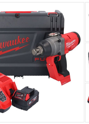 Milwaukee M18 ONEFHIWF1-601X Akku Schlagschrauber 18 V 2033 Nm 1″ Brushless + 1x Akku 6,0 Ah + Ladegerät + HD Box