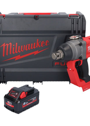 Milwaukee M18 ONEFHIWF1-801X Avvitatore a impulsi a batteria 18 V 2033 Nm 1 Brushless + 1x batteria 8,0 Ah + HD Box - senza caricabatterie