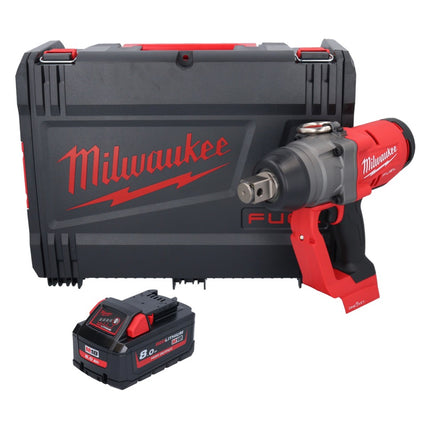 Milwaukee M18 ONEFHIWF1-801X Akku Schlagschrauber 18 V 2033 Nm 1″ Brushless + 1x Akku 8,0 Ah + HD Box - ohne Ladegerät